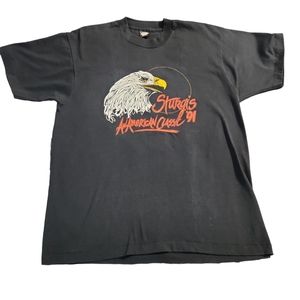 Vintage Sturgis Biker tshirt 1991 size XL Single Stitched Screen Stars